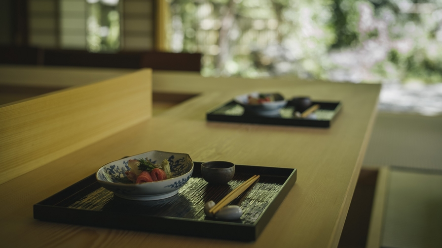 【料亭夕食付】高台寺十牛庵で旬を味わう「季節のお任せコース」／料亭夕食・朝食付